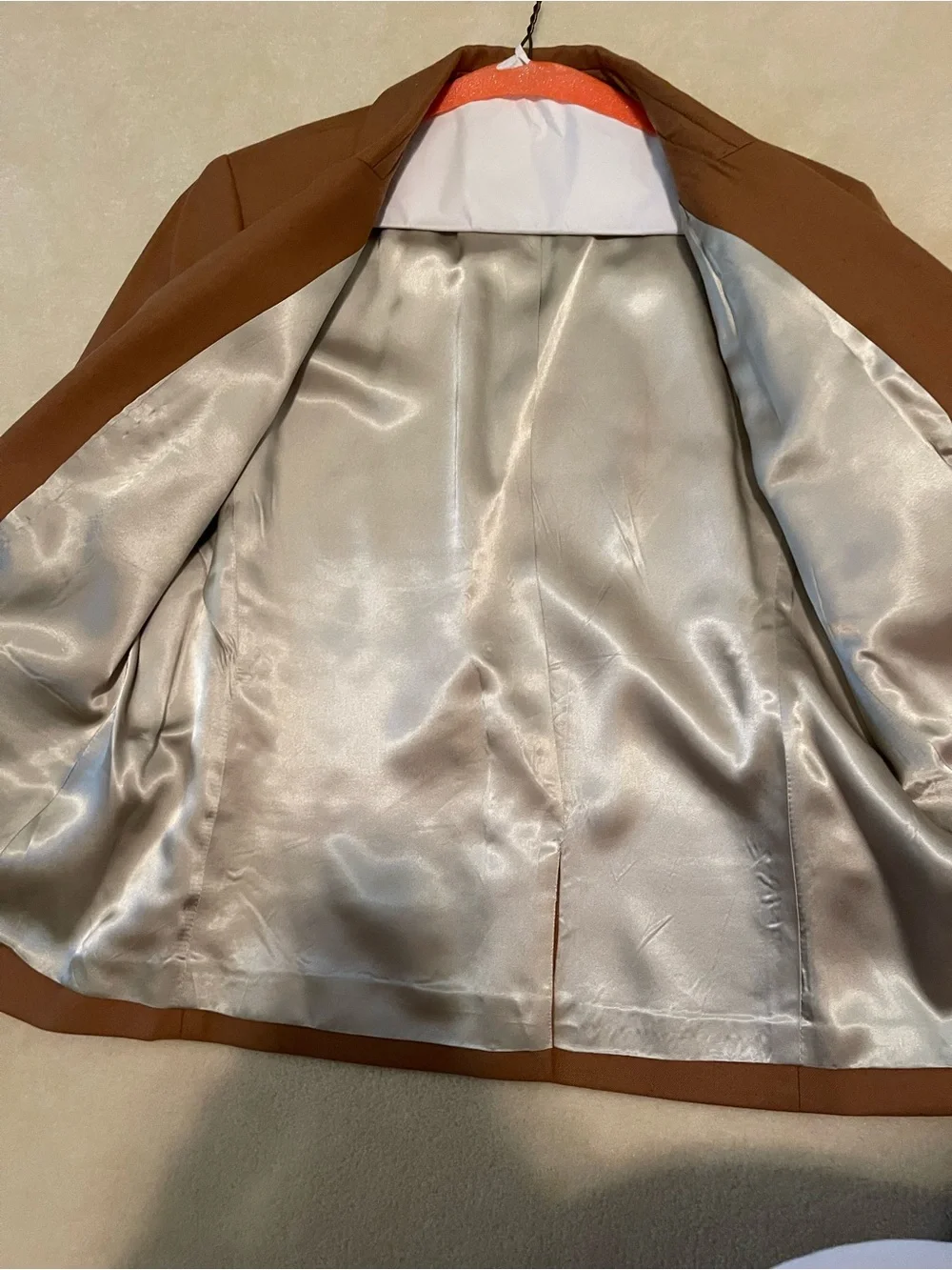 Women’s Tailored Brown Blazer - Classic Single-Breasted Jacket